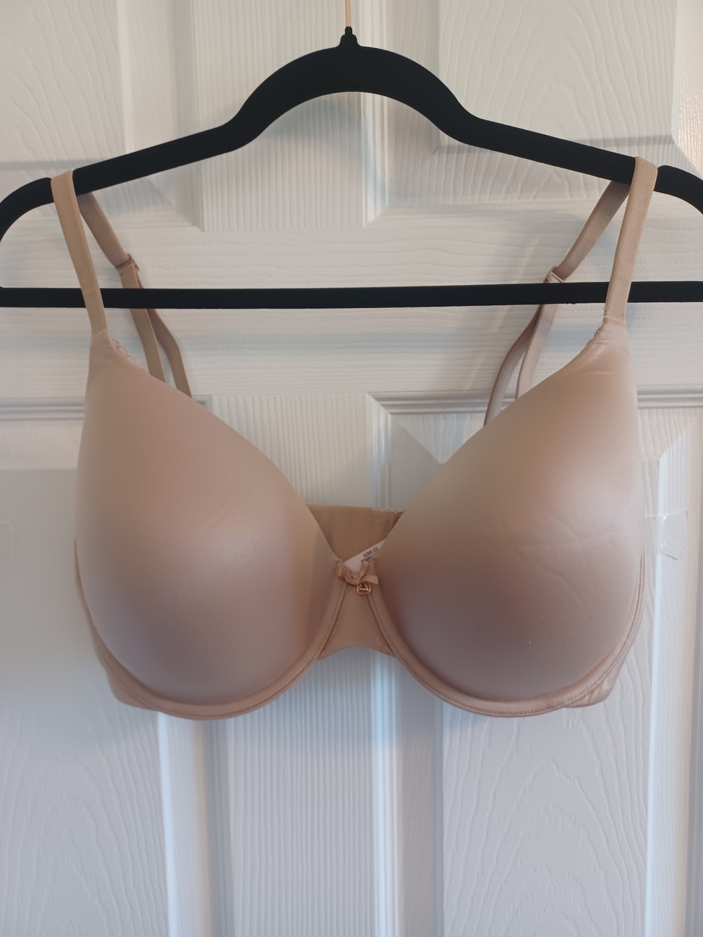 Victoria's Secret Perfect Coverage Nude T-Shirt Bra Padded Underwire 36DDD